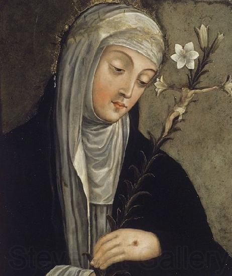 unknow artist St Catherine of Siena Spain oil painting art